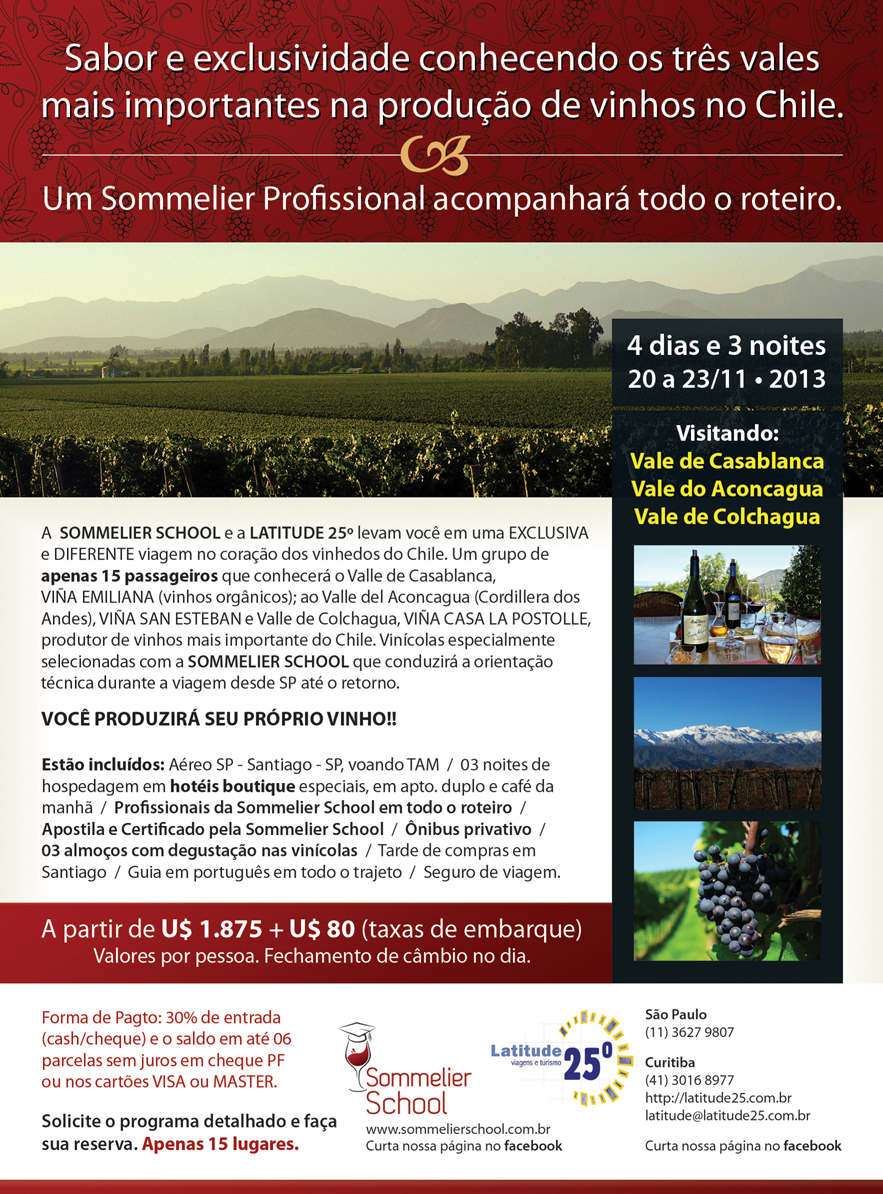 Produo de vinhos Chilenos